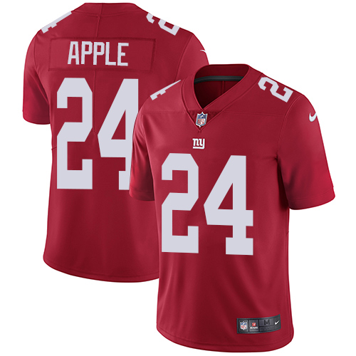 Nike Giants #24 Eli Apple Red Alternate Men's Stitched NFL Vapor Untouchable Limited Jersey